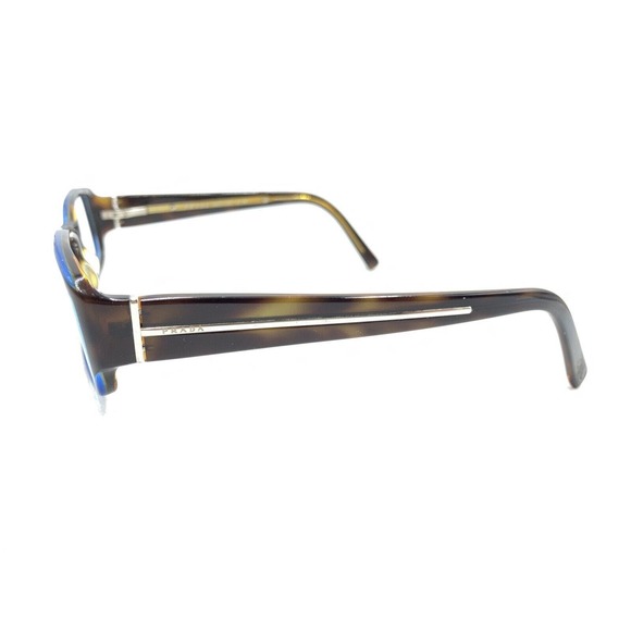 Prada VPR 02M ZXH-1O1 Tortoise Brown Blue Eyeglasses Frames 54-16 140 Italy - Picture 7 of 12